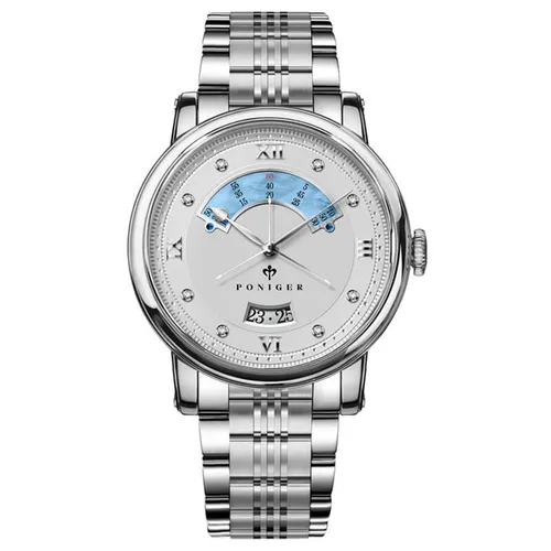 Đồng Hồ Nam Poniger P719G-T4 Automatic Màu Bạc