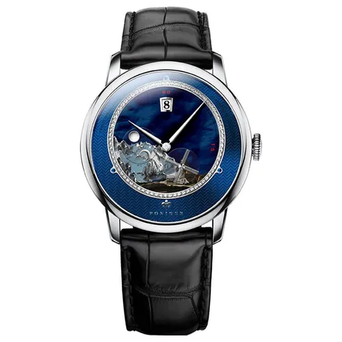 Đồng Hồ Nam Poniger P723G-D4 Automatic Màu Xanh Blue