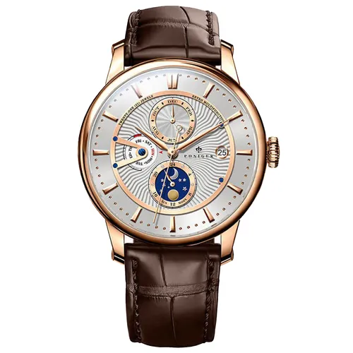 Đồng Hồ Nam Poniger P813G-D1 Automatic Màu Nâu - Vàng Hồng