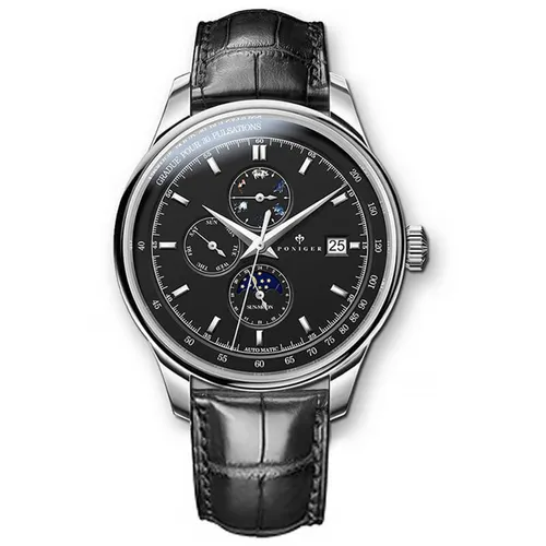 Đồng Hồ Nam Poniger P815G-D4 Automatic Màu Đen