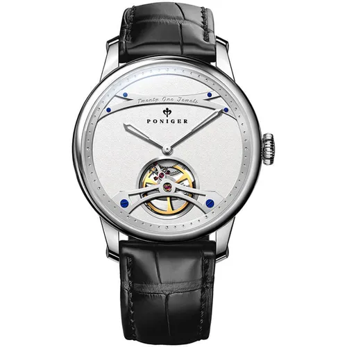 Đồng Hồ Nam Poniger P819G-D3 Automatic Màu Đen Bạc