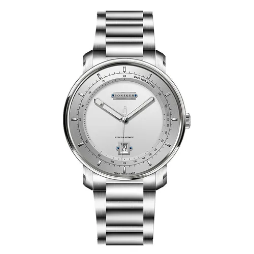 Đồng Hồ Nam Poniger Ultra-Slim Automatic Wristwatches For Men P913G-T3 Màu Bạc