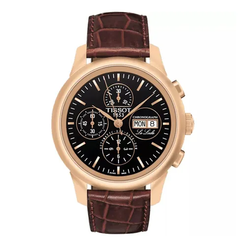 Đồng Hồ Nam Tissot Le Locle Automatic Chronograph Watch T41.5.317.51 Màu Nâu