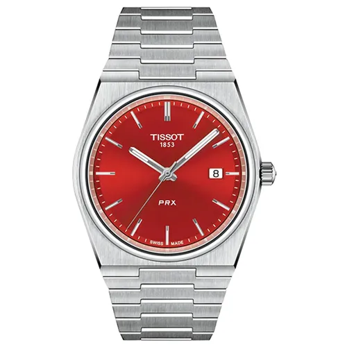 Đồng Hồ Nam Tissot PRX Quartz T137.410.11.421.00 (T1374101142100) Màu Bạc Đỏ