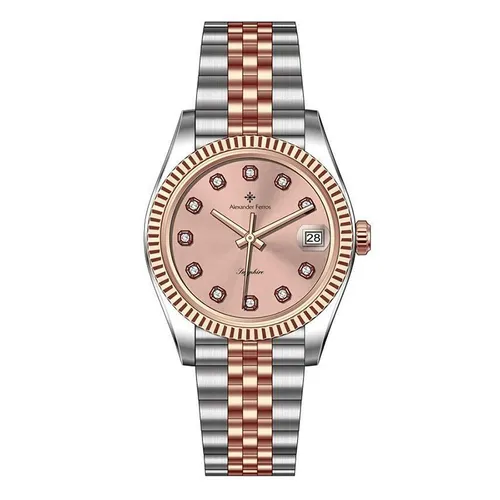 Đồng Hồ Nữ Alexander Ferros 8222D/16 Màu Vàng Hồng