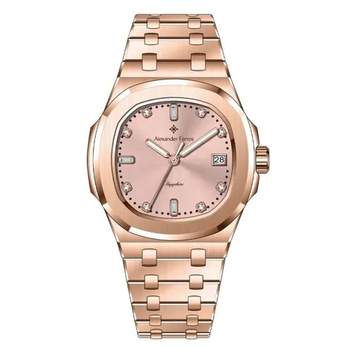 Đồng Hồ Nữ Alexander Ferros Quartz 6152R-16 33mm Màu Vàng Hồng