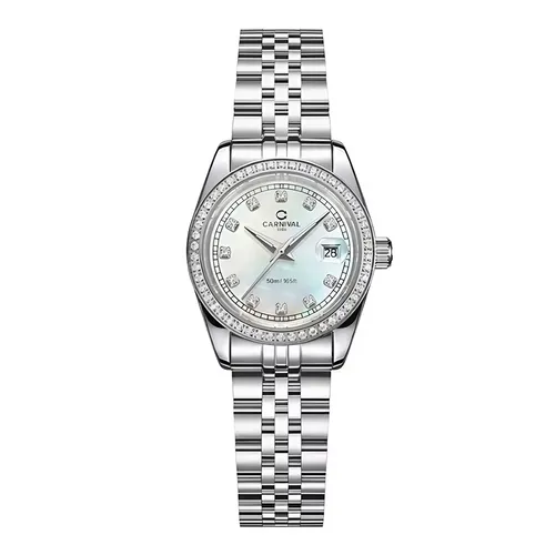 Đồng Hồ Nữ Carnival 8131L2-VT-TK Màu Bạc