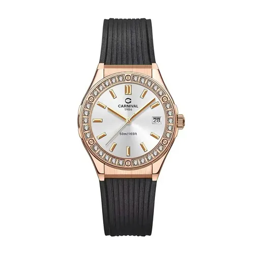 Đồng Hồ Nữ Carnival Fusion Quartz Watch 8168L2-VH-DCS-T Màu Đen/Trắng