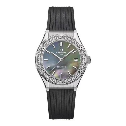 Đồng Hồ Nữ Carnival Quartz Watch 8168L2-VT-DCS-DK Màu Đen