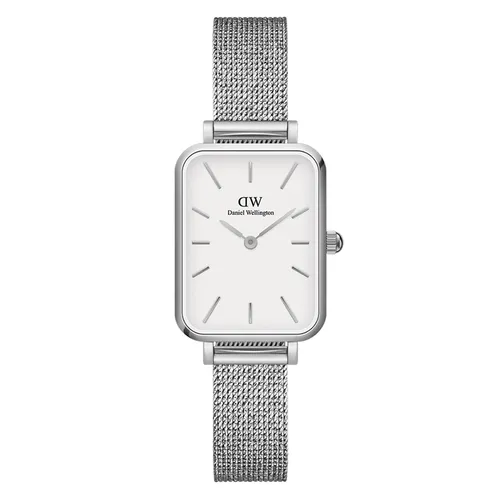 Đồng Hồ Nữ Daniel Wellington DW00100438 20x26mm Quadro Pressed Sterling S White Màu Bạc Trắng