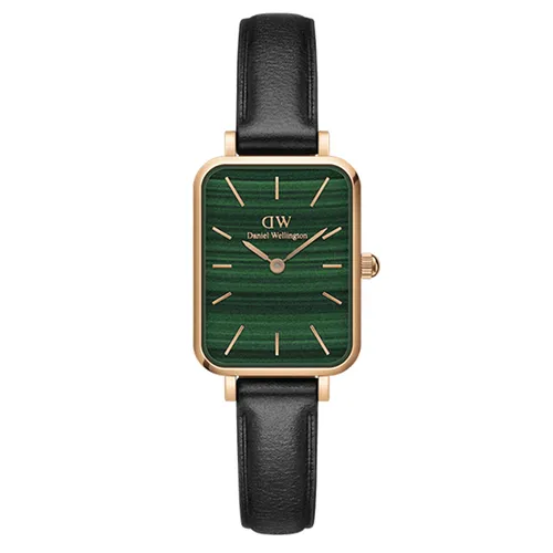 Đồng Hồ Nữ Daniel Wellington DW00100439 20x26mm Quadro Pressed Sheffield Màu Đen Xanh