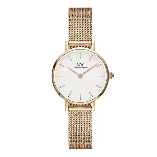 Đồng Hồ Nữ Daniel Wellington DW00100447 24 mm Petite 24 Pressed Melrose RG White Màu Vàng Hồng