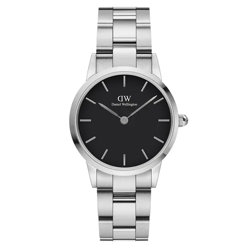 Đồng Hồ Nữ Daniel Wellington Iconic Link DW00100208 Màu Bạc Đen