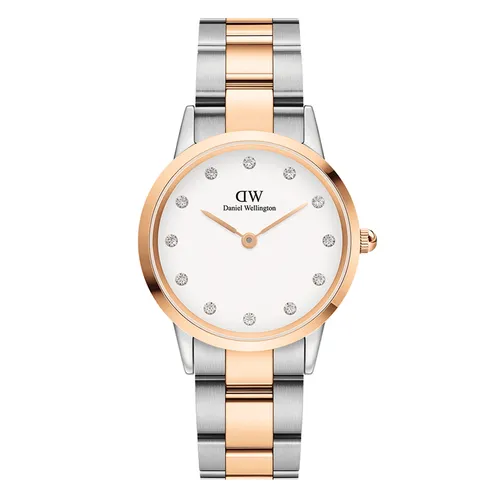 Đồng Hồ Nữ Daniel Wellington Iconic Lumine DW00100358 Màu Demi (Bạc - Vàng Hồng)