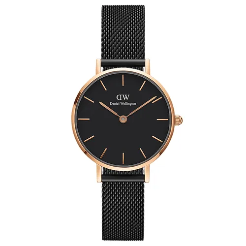 Đồng Hồ Nữ Daniel Wellington Petite Ashfield RG Black DW00100245 28mm Màu Đen