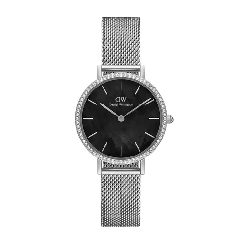 Đồng Hồ Nữ Daniel Wellington Petite Lumine Bezel Sterling DW00100661 Màu Bạc/Đen