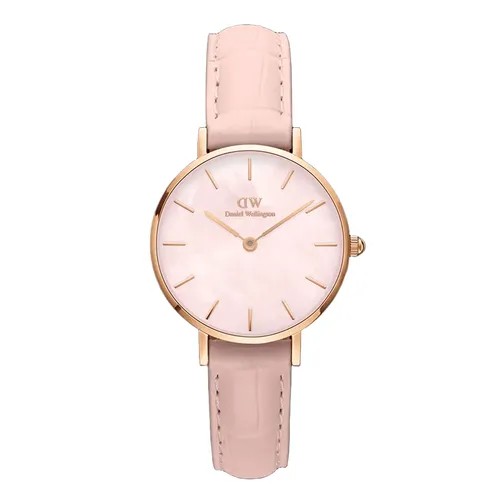 Đồng Hồ Nữ Daniel Wellington Petite Rouge Pink MoP Rose Gold Màu Hồng