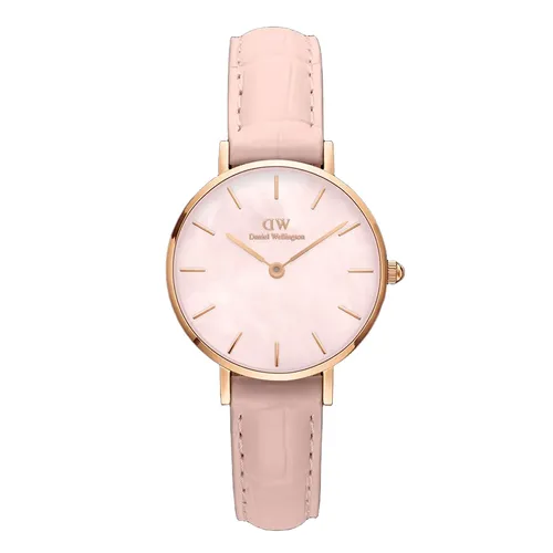 Đồng Hồ Nữ Daniel Wellington Petite Rouge Pink MoP Rose Gold Màu Vàng Hồng