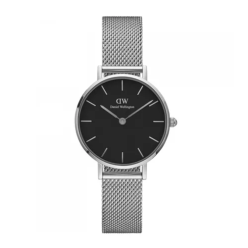 Đồng Hồ Daniel Wellington Petite Sterling 28mm DW00100218 Màu Đen Bạc