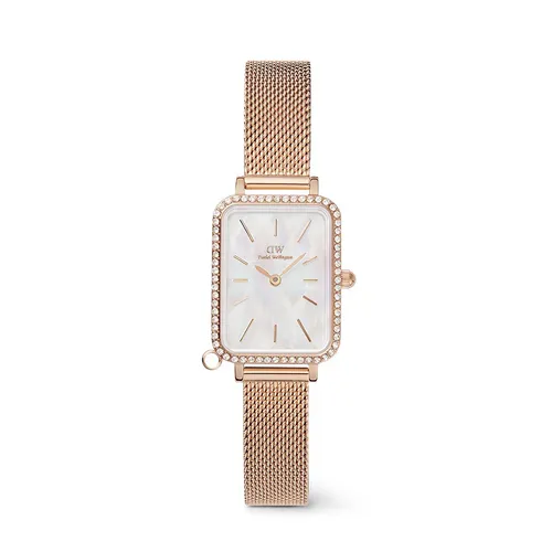 Đồng Hồ Nữ Daniel Wellington Quadro Crystal DW00100748 Màu Vàng Hồng