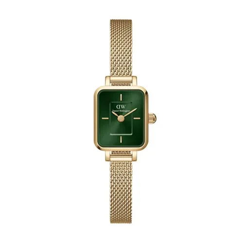 Đồng Hồ Nữ Daniel Wellington Quadro Mini Evergold Emerald DW00100653 Màu Xanh Vàng