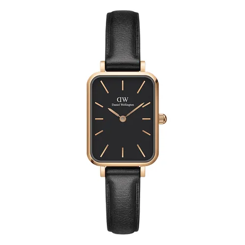 Đồng Hồ Nữ Daniel Wellington Quadro Pressed Sheffield 20x26mm DW00100433 Màu Đen