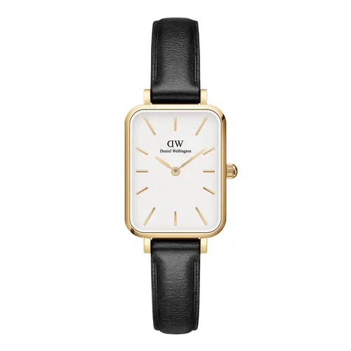 Đồng Hồ Nữ Daniel Wellington Quadro Pressed Sheffield DW00100559 Màu Đen/Trắng