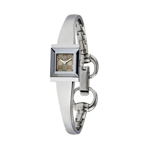 Đồng Hồ Nữ Gucci G-Frame Watch YA128510 Màu Bạc - Nâu