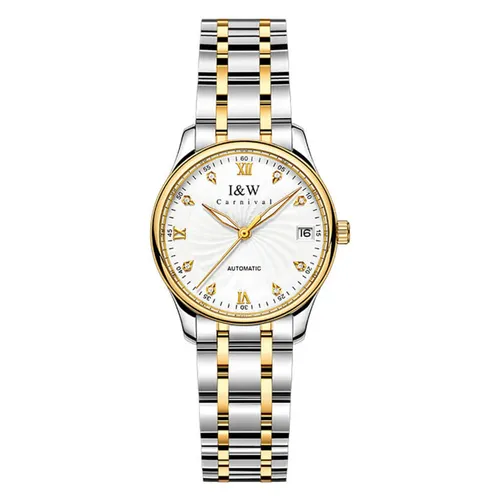 Đồng Hồ Nữ I&W Carnival 725L-T1 Màu Bạc Vàng