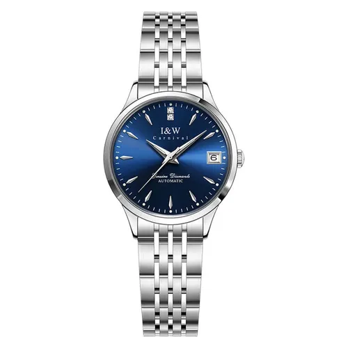 Đồng Hồ Nữ I&W Carnival 731L-T2 Màu Xanh Bạc