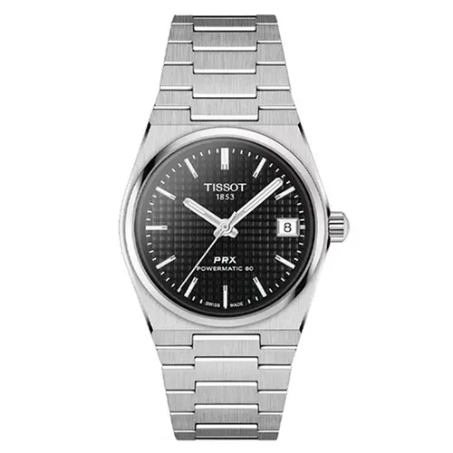 Đồng Hồ Nữ Tissot PRX Powermatic 80 35mm T137.207.11.051.00 (T1372071105100) Màu Bạc Đen
