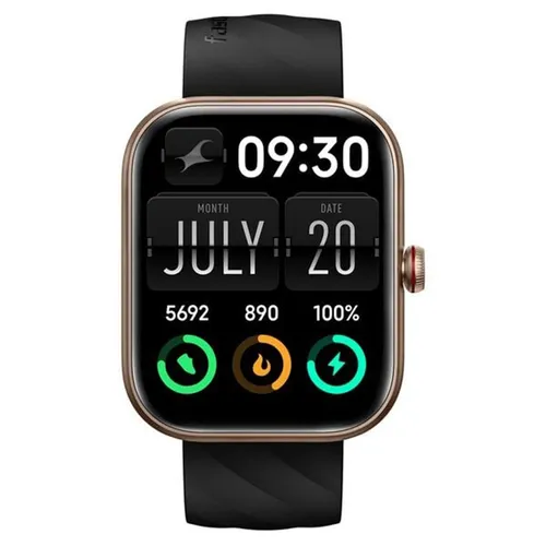 Đồng Hồ Thông Minh Fastrack Titan 38104PP03 Reflex Kruz+ Smartwatch Gold Màu Đen