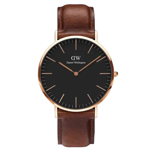 Đồng Hồ Unisex Daniel Wellington Classic St Mawes Black Rose Gold Màu Nâu Đen