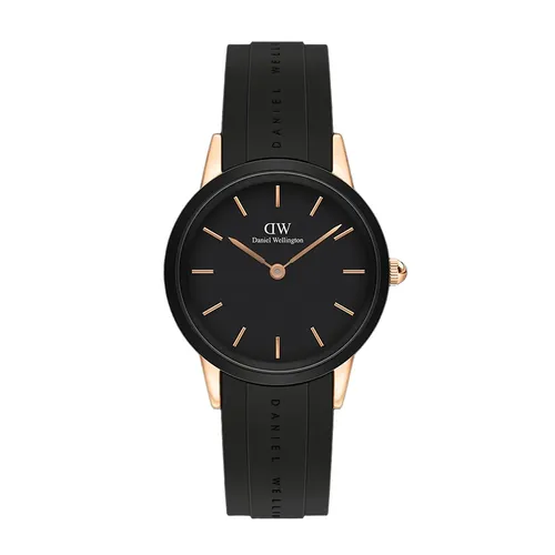 Đồng Hồ Unisex Daniel Wellington Iconic Motion Rose Gold Màu Đen