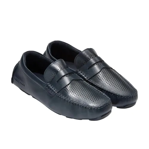 Giày Lười Nam Cole Haan Grand Laser Penny Driver C36652 Màu Xanh Navy Size 41