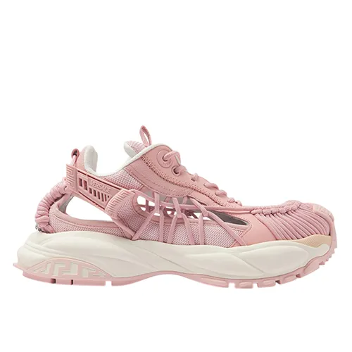 Giày Sneaker Nữ Versace Mercury Sneakers in Mesh & Leather Màu Hồng Size 36