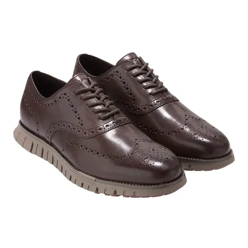 Giày Tây Nam Cole Haan Zerøgrand Oxford C39603 Màu Nâu Chocolate Size 40