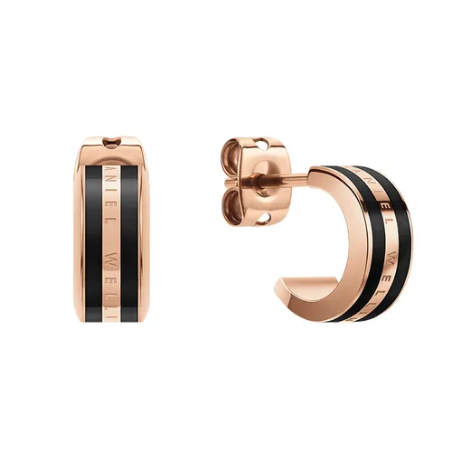Khuyên Tai Nữ Daniel Wellington Emalie Earrings DW00400310 Màu Vàng Hồng/Đen