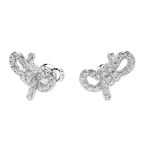 Khuyên Tai Nữ Swarovski Lifelong Bow Earrings 5627345 Màu Bạc