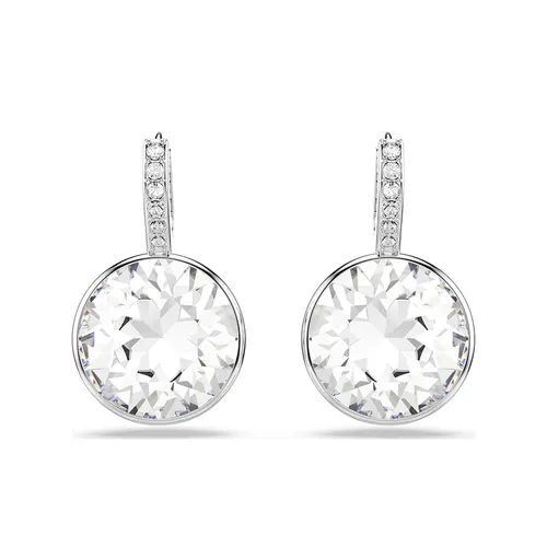 Khuyên Tai Nữ Swarovski Millenia Drop Earrings Round Cut, White, Rhodium Plated 5731149 Màu Bạc