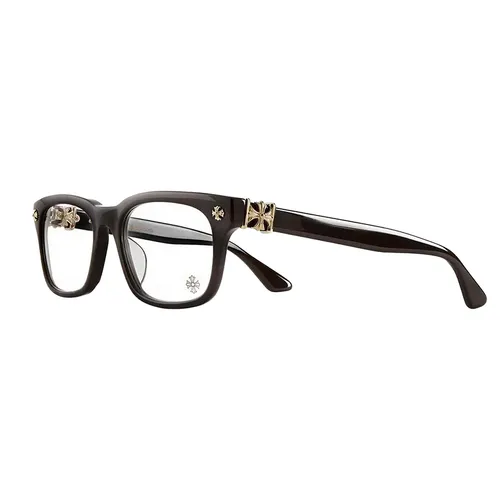 Kính Mắt Cận Chrome Hearts Vagilante Black/Gold Plated Màu Đen