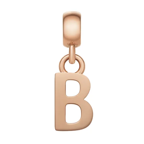 Mặt Dây Chuyền Daniel Wellington Letter Chữ Cái B Màu Vàng Hồng (13mm x 4.55mm)