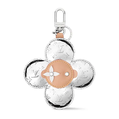Móc Khóa Louis Vuitton LV Vivienne Head Monogram Mirror Keychain M03280 Màu Bạc