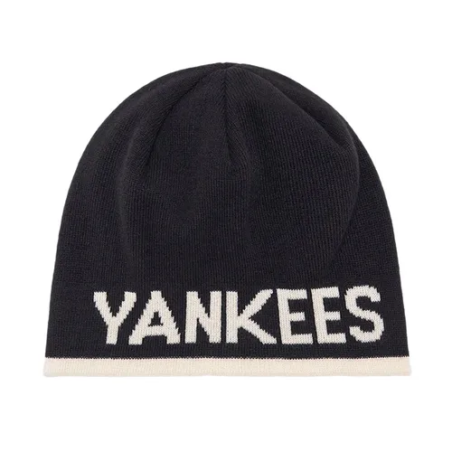 Mũ Len MLB Lettering Mid Beanie New York Yankees 3ABNM0836-50BKS Màu Đen