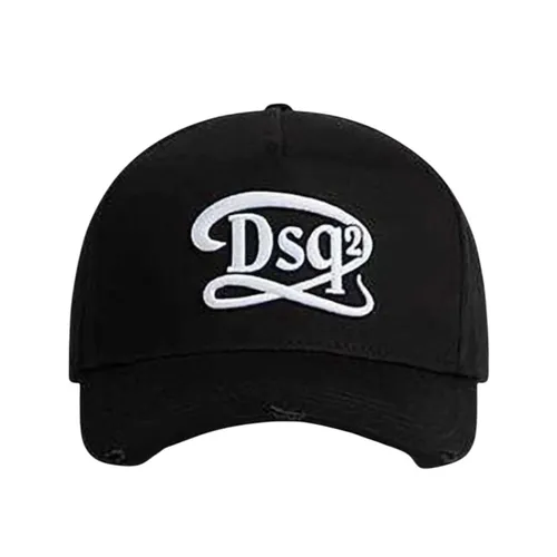 Mũ Nam Dsquared2 Black With Logo Embroidered BCM0800 05C00001 M063 Màu Đen