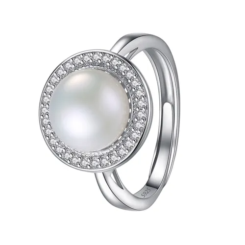 Nhẫn Nữ Jessica Pearl Ocean Crown JR2 Màu Bạc