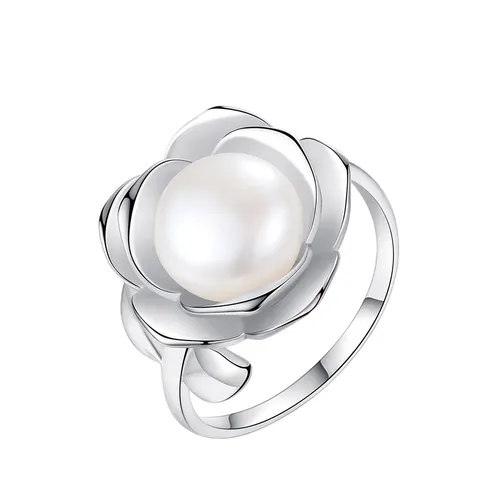 Nhẫn Nữ Jessica Pearl Rose Pearl JR3 Màu Bạc