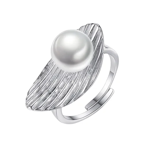 Nhẫn Nữ Jessica Pearl Smooth Flow JR5 Màu Bạc