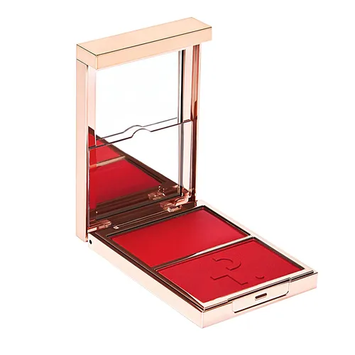 Phấn Má Hồng Patrick Ta Major Headlines Double Take Crème & Powder Blush Duo She Left Me On Red Màu Đỏ Cherry