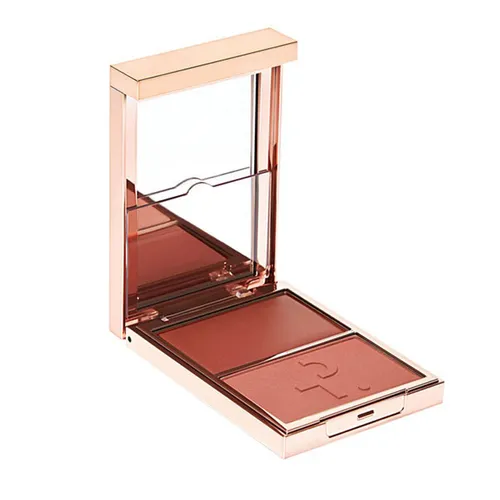 Phấn Má Hồng Patrick Ta Major Headlines Double Take Crème & Powder Blush Duo She's Blushing Màu Nâu Hồng